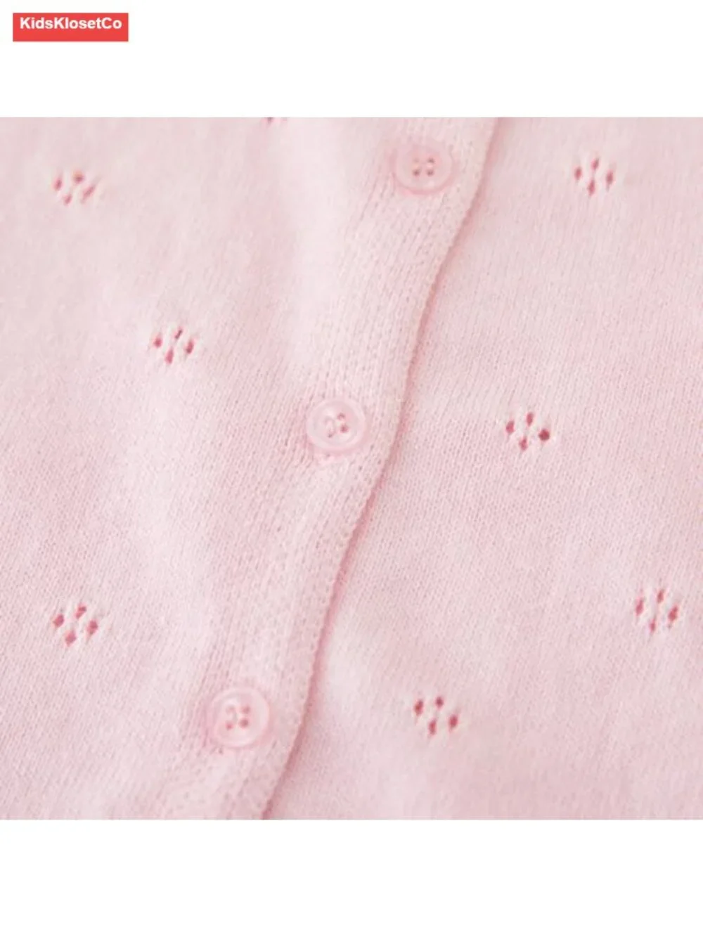 Baby Girls Cardigan Sweater Knit Button Up Jacket Cotton Lace Trim Newborn